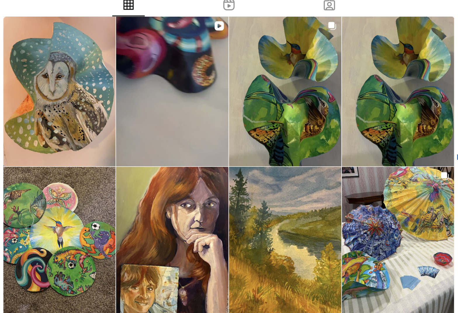 Sandie Bacon's Homage to Andrea Harris artwork