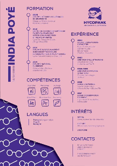 Illustrator Playful Purple Timeline Design