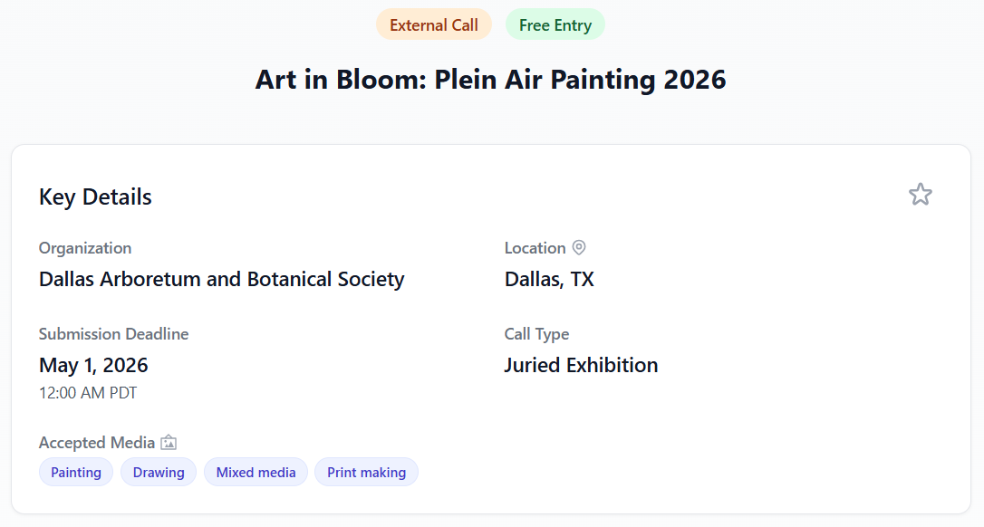 Art in Bloom plein air event